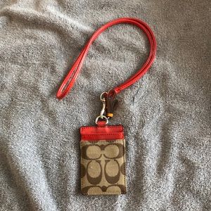 Coach keycard lanyard